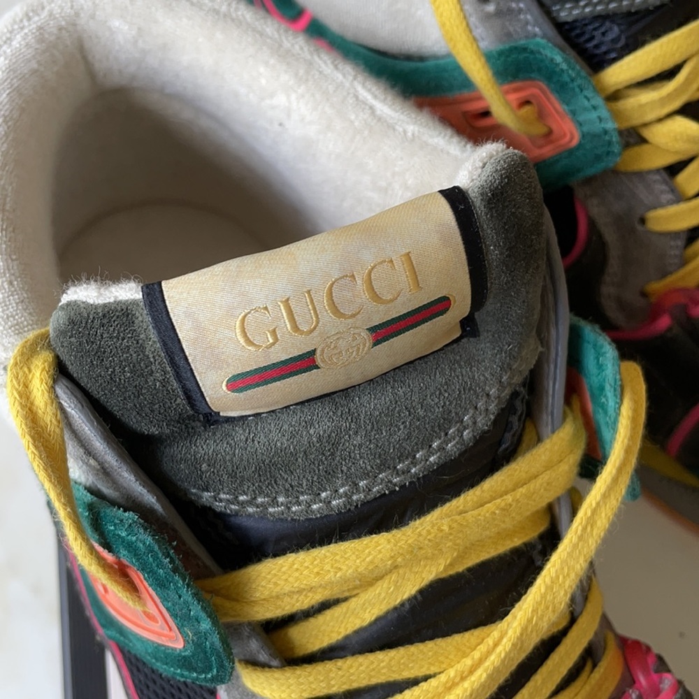 Gucci men’s high top sneakers size 10 eu - Picture 3 of 15